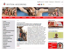 Tablet Screenshot of bistum-augsburg.de